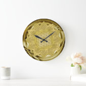 Blume des Lebens - Indische Mandala 4 Große Wanduhr (Zuhause)