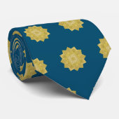 Blume des Lebens - Indische Mandala 4 Krawatte (Gerollt)
