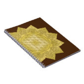 Blume des Lebens - Indische Mandala 4 Notizblock (Rechte Seite)