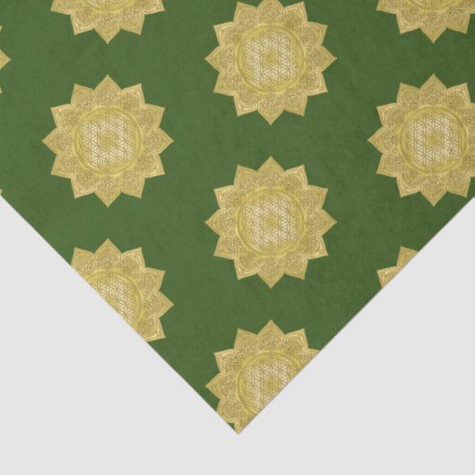 Blume des Lebens - Indische Mandala 4 Seidenpapier (Detail)