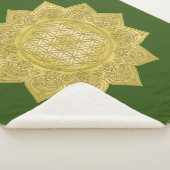 Blume des Lebens - Indische Mandala 4 Sherpadecke (3/4)