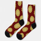 Blume des Lebens - Indische Mandala 4 Socken (Linkes Detail)