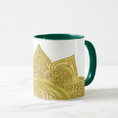 Blume des Lebens - Indische Mandala 4 Tasse (VorderseiteRechts)