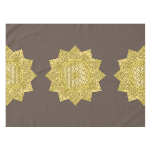 Blume des Lebens - Indische Mandala 4 Tischdecke (Vorderseite (Horizontal))
