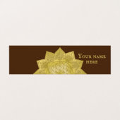 Blume des Lebens - Indische Mandala 4 Visitenkarten (Außenseite Aufgefaltet)