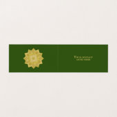 Blume des Lebens - Indische Mandala 4 Visitenkarten (Innenseite Aufgefaltet)