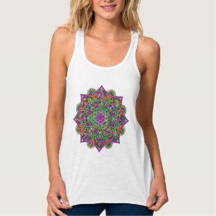 Blume des Lebens - Indischer Mandala 1 Tank Top