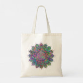 Blume des Lebens - Indischer Mandala 7c Tragetasche (Rückseite)