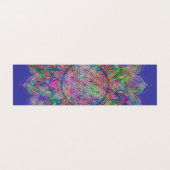 Blume des Lebens - Indischer Mandala 7c Visitenkarten (Außenseite Aufgefaltet)