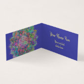 Blume des Lebens - Indischer Mandala 7c Visitenkarten (Innenseite)