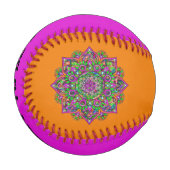 Blume des Lebens - Indisches Mandala 1 Baseball (Vorderseite Links)