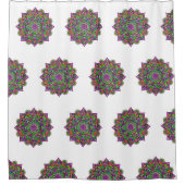 Blume des Lebens - Indisches Mandala 1 Duschvorhang (Vorderseite)