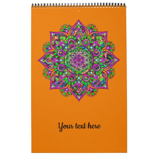 Blume des Lebens - Indisches Mandala 1 Kalender (Titelbild)