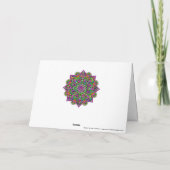 Blume des Lebens - Indisches Mandala 1 Karte (Rückseite)
