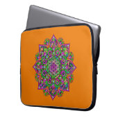 Blume des Lebens - Indisches Mandala 1 Laptopschutzhülle (Vorderseite Links)