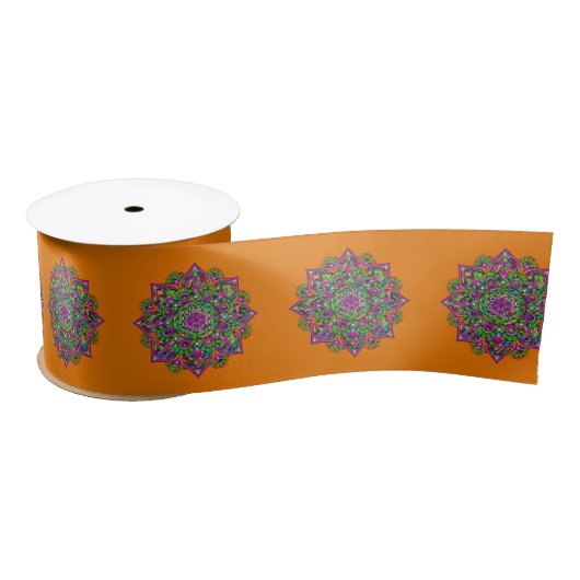 Blume des Lebens - Indisches Mandala 1 Satinband (Spule)