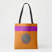 Blume des Lebens - Indisches Mandala 1 Tasche (Vorderseite)