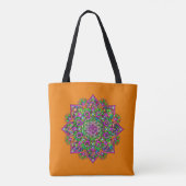 Blume des Lebens - Indisches Mandala 1 Tasche (Rückseite)