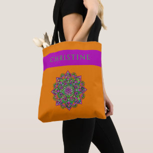 Blume des Lebens - Indisches Mandala 1 Tasche