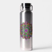 Blume des Lebens - Indisches Mandala 1 Trinkflasche (Rückseite)