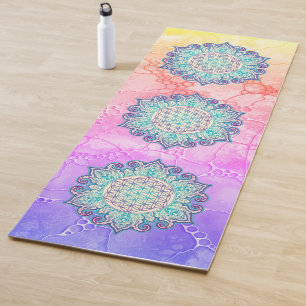Blume des Lebens - Indisches Mandala 2 Yogamatte