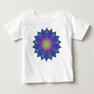 Blume des Lebens - Indisches Mandala 3 Baby T-shirt