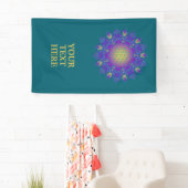 Blume des Lebens - Indisches Mandala 3 Banner (Insitu)