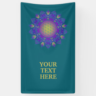 Blume des Lebens - Indisches Mandala 3 Banner