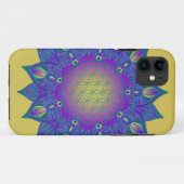 Blume des Lebens - Indisches Mandala 3 Case-Mate iPhone Hülle (Rückseite (Horizontal))