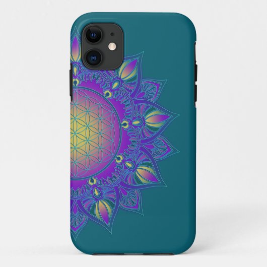 Blume des Lebens - Indisches Mandala 3 Case-Mate iPhone Hülle (Rückseite)