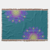 Blume des Lebens - Indisches Mandala 3 Decke (Vorderseite)