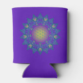 Blume des Lebens - Indisches Mandala 3 Dosenkühler (Rückseite)