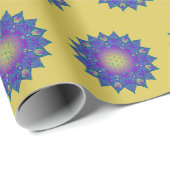 Blume des Lebens - Indisches Mandala 3 Geschenkpapier (Rolleneckpunkt)
