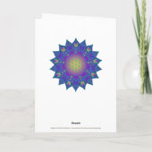 Blume des Lebens - Indisches Mandala 3 Karte (Rückseite)