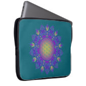 Blume des Lebens - Indisches Mandala 3 Laptopschutzhülle (Vorne Rechts)