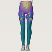Blume des Lebens - Indisches Mandala 3 Leggings (Vorderseite)