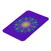 Blume des Lebens - Indisches Mandala 3 Magnet (Linke Seite)
