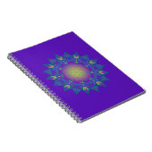 Blume des Lebens - Indisches Mandala 3 Notizblock (Rechte Seite)