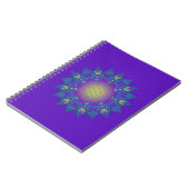 Blume des Lebens - Indisches Mandala 3 Notizblock (Linke Seite)