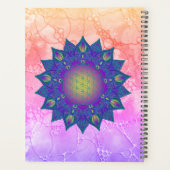 Blume des Lebens - Indisches Mandala 3 Planer (Rückseite)