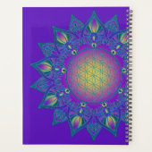 Blume des Lebens - Indisches Mandala 3 Planer (Rückseite)