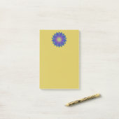 Blume des Lebens - Indisches Mandala 3 Post-it Klebezettel (Auf Schreibtisch)