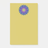 Blume des Lebens - Indisches Mandala 3 Post-it Klebezettel (Vorderseite)