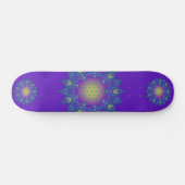 Blume des Lebens - Indisches Mandala 3 Skateboard (Horizontal)