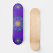 Blume des Lebens - Indisches Mandala 3 Skateboard (Vorderseite)