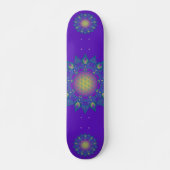 Blume des Lebens - Indisches Mandala 3 Skateboard (Vorne)