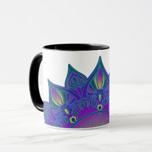 Blume des Lebens - Indisches Mandala 3 Tasse