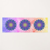 Blume des Lebens - Indisches Mandala 3 Yogamatte (Vorderseite (Horizontal))