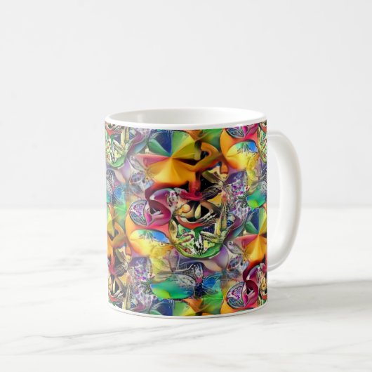 Blume des Lebens Kaffeetasse (VorderseiteRechts)