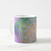Blume Des Lebens Kaffeetasse (Vorderseite Links)